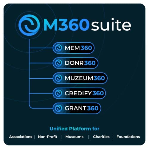 M360suite for Associations, Charities, Foundations and Museums