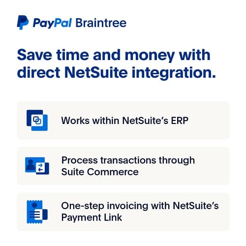 PayPal Braintree for NetSuite SuitePayments