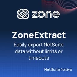 ZoneExtract for Automated NetSuite Data Exports
